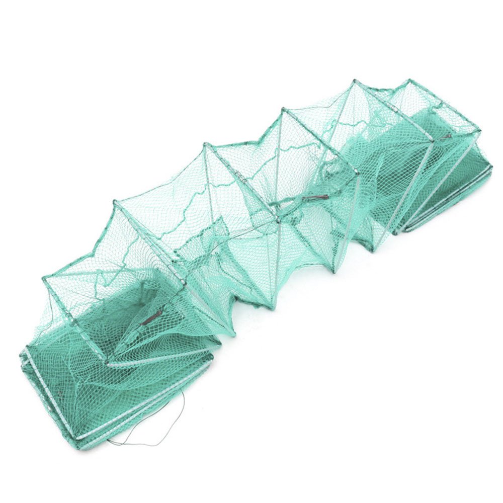 TOPIND Collapsible Fishing Net Cage - Cast Net Trap for Crawfish, Shrimp & Lobster | Durable Nylon Dip Cage for Bait Fishing | Ideal for Freshwater & Saltwater Fishing