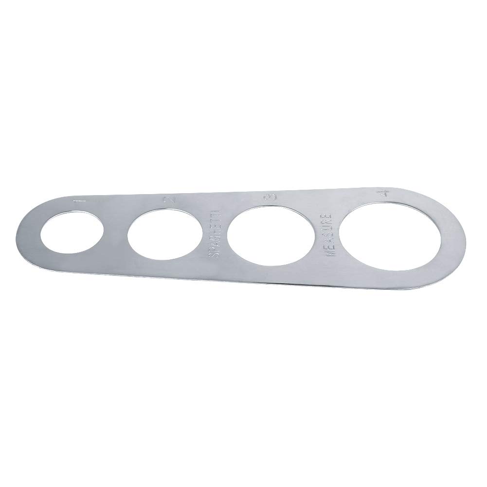 Stainless Steel Pasta Portion Control Tool - 4 Serving Spaghetti Measurer & Cooking Ruler for Perfect Pasta Portions | Ideal for Home Chefs & Italian Cooking