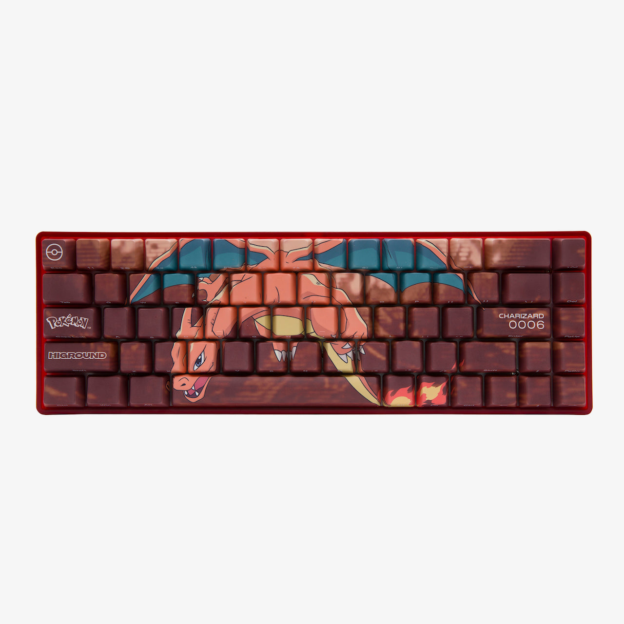 Pokémon Charizard Themed HG Basecamp 65 Mechanical Keyboard - Gaming & Typing for PC Enthusiasts - Perfect for Esports, Streaming & Office Work