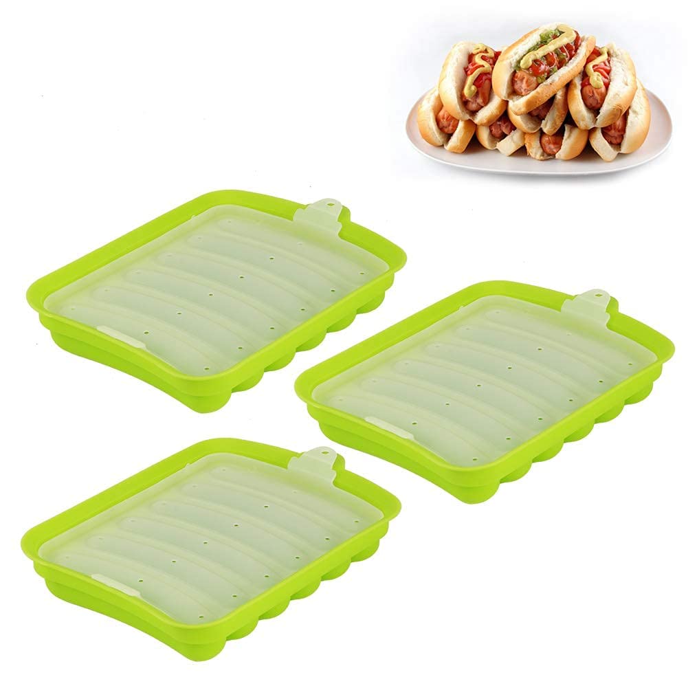 Yosoo 3-Piece Silicone Sausage Maker & Hot Dog Maker Set - Green | Kitchen Sausage Stuffer for Homemade Sausages, Hot Dogs & Meat Fillings | Perfect for BBQ, Camping & Home Cooking