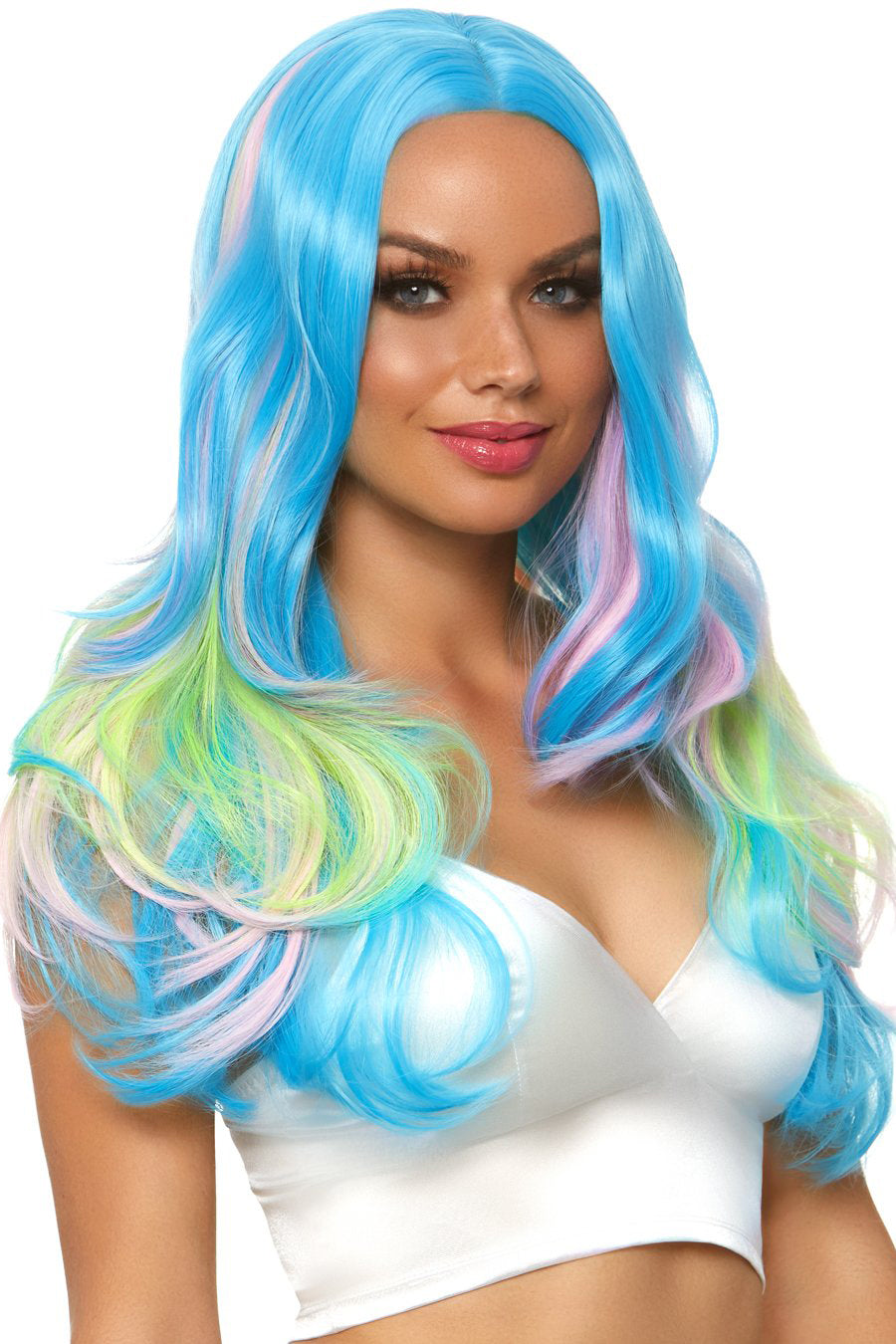 Mystic Hue Long Wig - Premium Synthetic Hair Extensions for Women, Natural Look & Comfortable Wear - Perfect for Cosplay, Halloween, Parties & Daily Styling