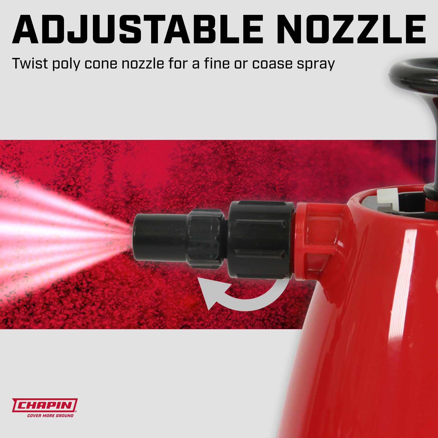 Chapin 1002 48-Oz Heavy-Duty Multi-Purpose Sprayer for Gardening, Lawn Care & Cleaning | Made in USA | Red/White Design | Perfect for Plants, Flowers, Weed Control & Household Cleaning Tasks