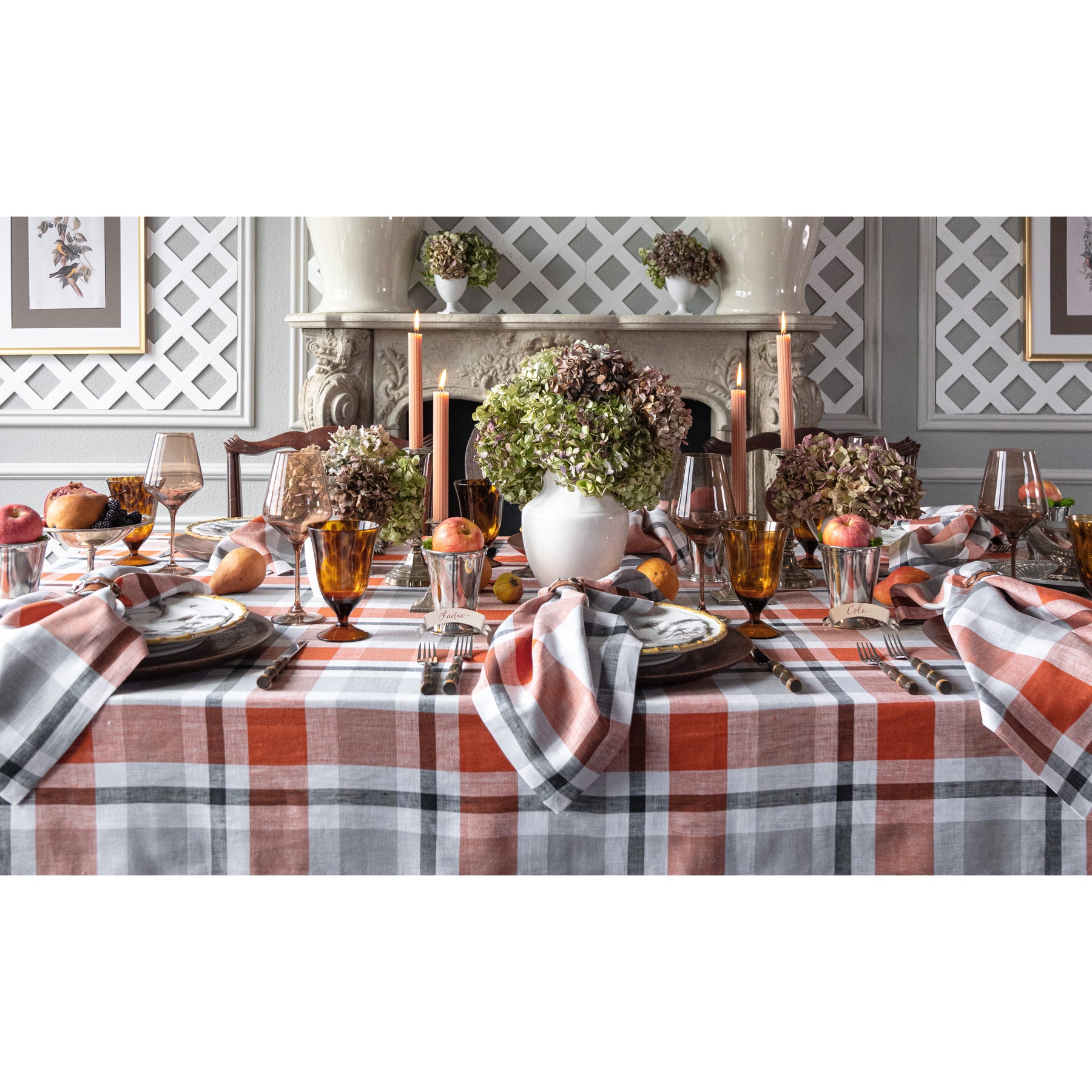 Buffalo Check Tablecloth for Fall - Red and Black Plaid Table Cover - Perfect for Thanksgiving, Christmas, and Autumn Home Decor