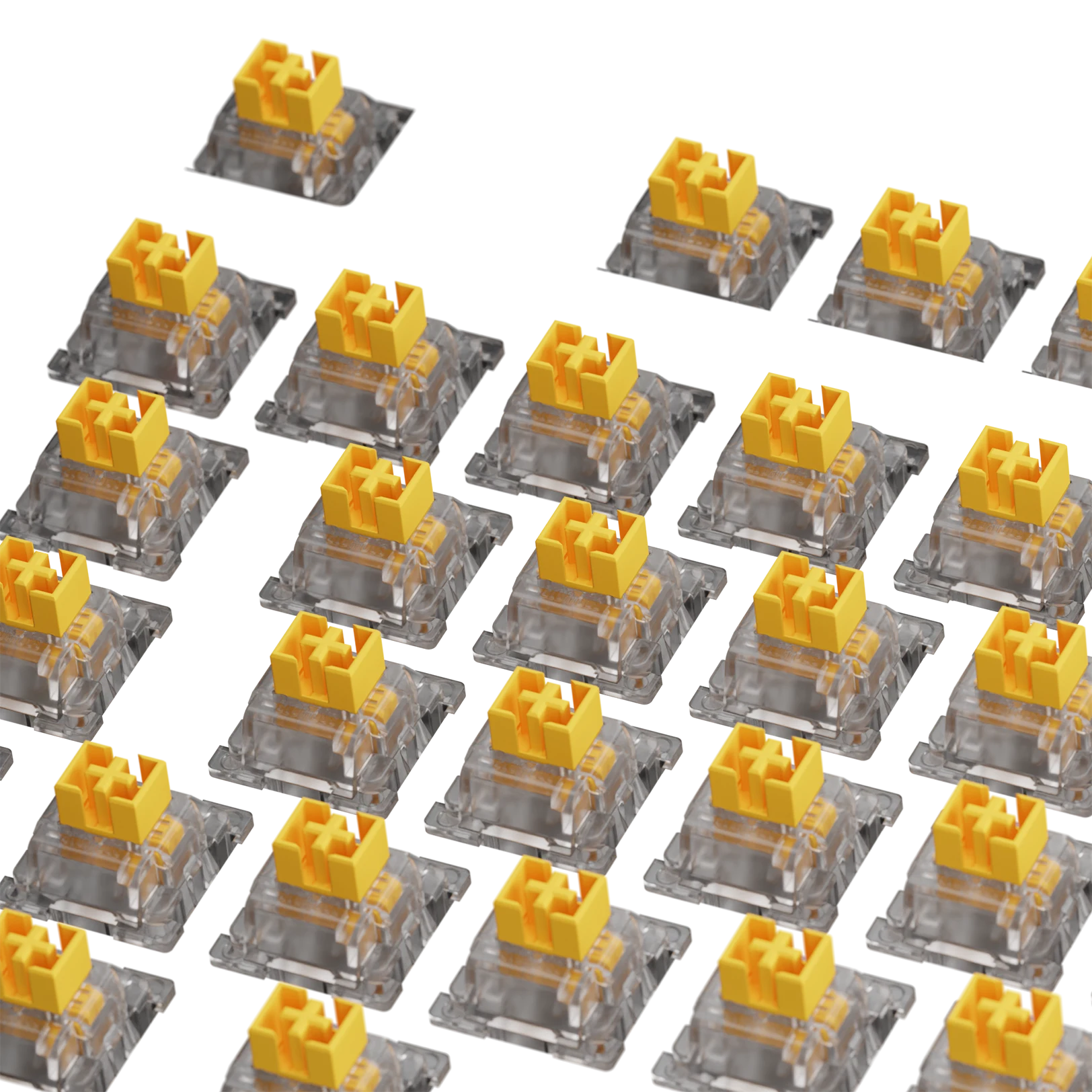 Glorious Panda Mechanical Keyboard Switches - Tactile, 100-Pack, ISO Layout - Perfect for Gaming, Typing & Custom Keyboard Builds