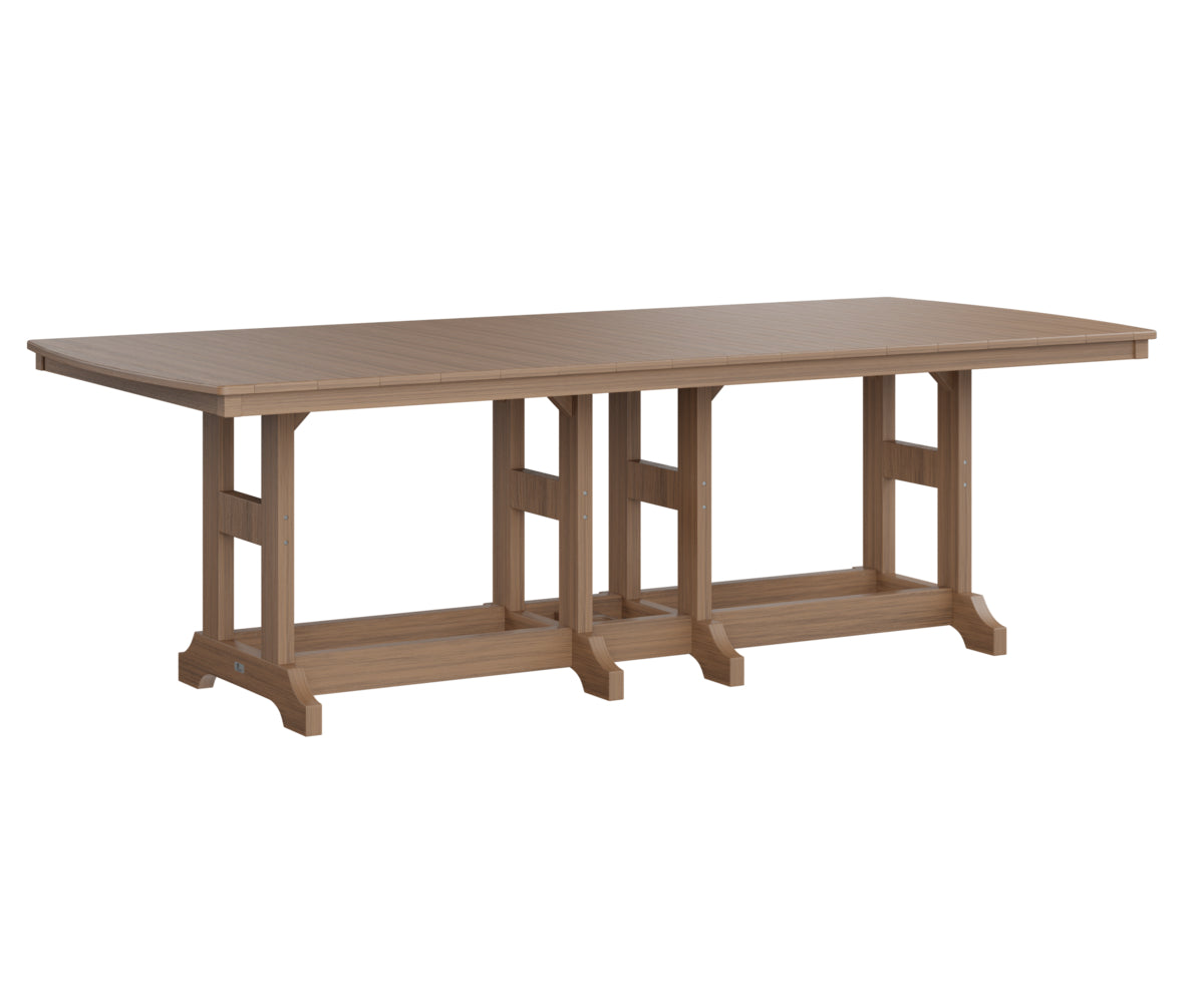 Berlin Gardens 44 x 96 Inch Rectangular Bar Height Outdoor Dining Table - Perfect for Patio, Deck, Garden & Backyard Entertaining