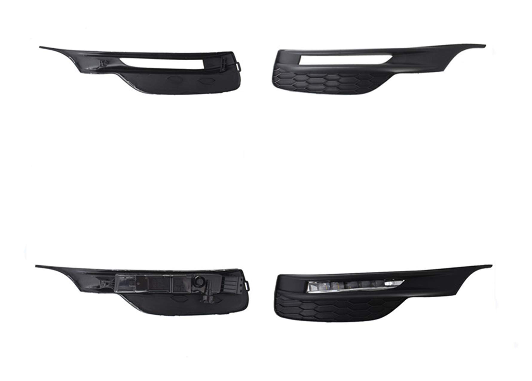 Munirater LED Fog Lights Kit with Bezel Switch & Wiring Harness - Compatible with 2016-2017 Honda Accord Sedan 4Dr - Durable Replacement for Enhanced Night Driving Safety