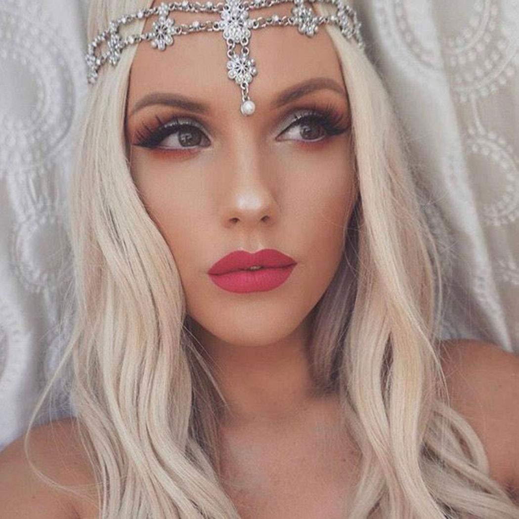 Elegant Floral Pearl Crystal Wedding Headbands for Women – Bridal Hair Accessories, Festival Costume Jewelry & Boho Headpiece | Perfect for Weddings, Parties, and Special Occasions