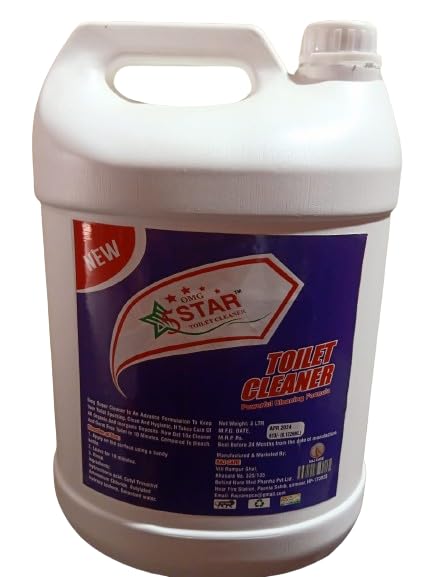 OMG 5-Star Toilet Cleaner - 0.5L Powerful Bathroom Disinfectant for Stains & Odor Removal | Ideal for Homes, Hotels & Restrooms