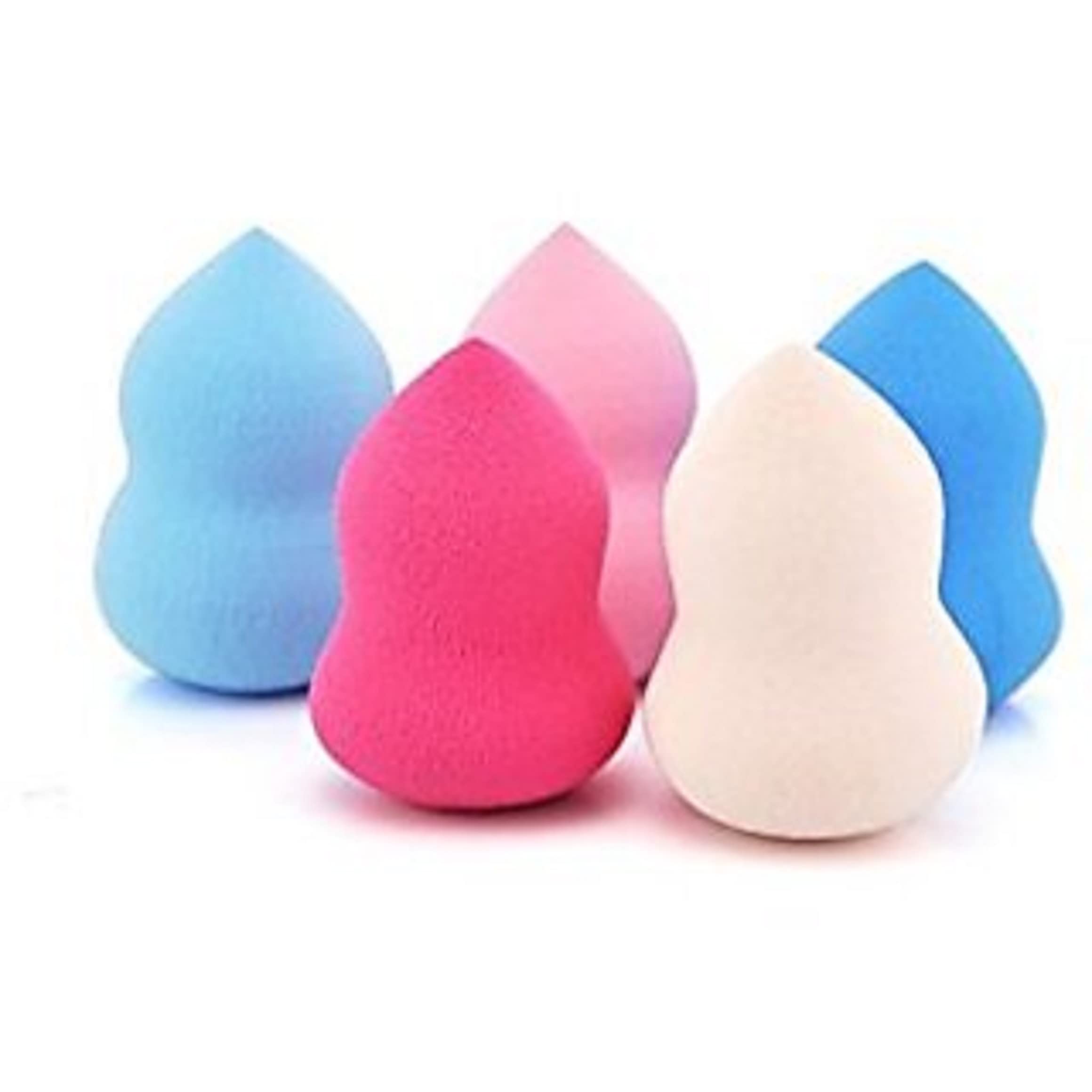 ShopCircuit 5-Pack Makeup Beauty Blender Sponge for Foundation & Powder - Soft, Durable, Flawless Application - Perfect for Liquid, Cream & Powder Cosmetics