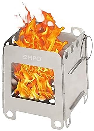 Portable Folding Wood Camping Stove - Lightweight Backpacking Stove for Outdoor Cooking, Hiking, Picnics & Survival Gear | Compact & Convenient for Camping, Garden & Emergency Use