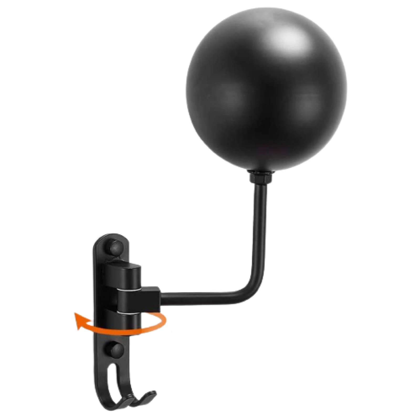 NarcNton Motorcycle Helmet Rack - Heavy Duty 180 Degree Rotating Wall Mount Helmet Holder for Bike, Motorcycle, Baseball, Rugby & Caps - Perfect for Garage, Shed & Home Storage Organization