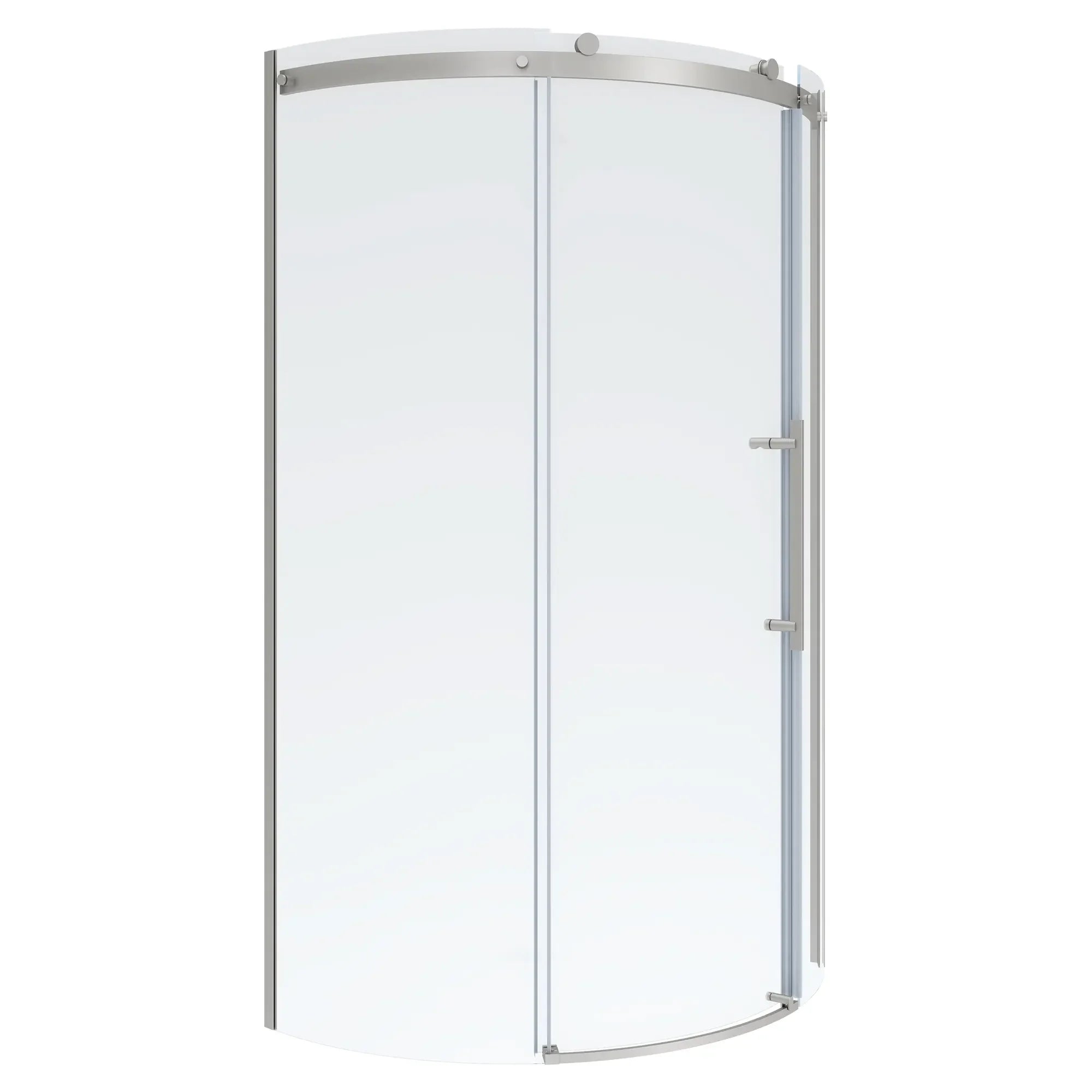 72 Inch High Semi-Frameless Curved Corner Sliding Shower Door - Modern Bathroom Upgrade for Spacious Walk-In Showers