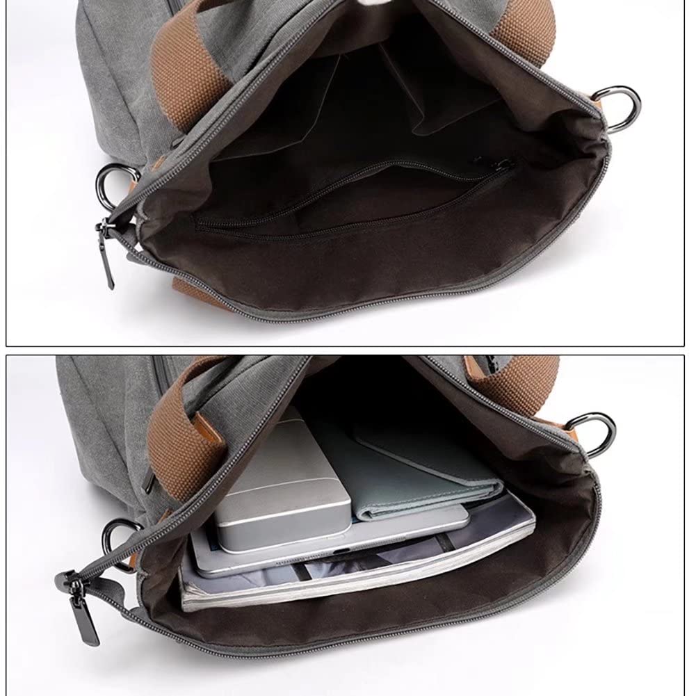 Stylish Canvas Tote Bag for Women - Large Shoulder Handbag with Crossbody Strap, Casual Hobo Purse & Top Handle Shopper - Perfect for Work, Travel, Shopping & Daily Use