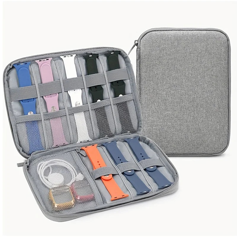 Premium Travel Case for Apple Watch Bands & Accessories - Organize & Protect Your Watch Straps On The Go