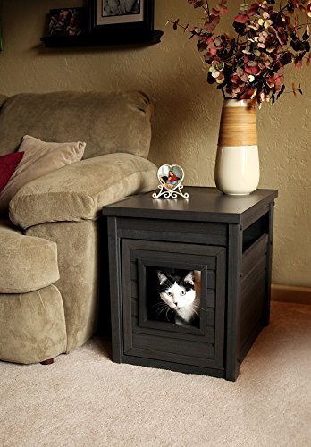 New Age Pet ECOFLEX Cat Litter Box Cover & End Table - Odor Resistant Composite Material, 10 Year Warranty - Perfect for Small Spaces & Home Decor, Conceals Unsightly Litter Box for Living Rooms, Bedrooms & Apartments