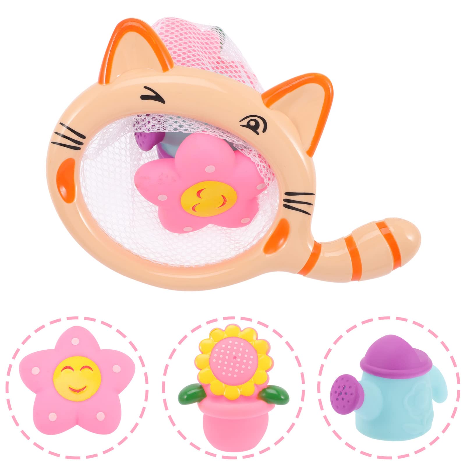 4-Piece Water Play Toys for Kids - Fun Bathtub & Shower Bath Toys Set, Durable Plastic Floating Toys for Toddlers & Babies - Perfect for Bath Time, Pool, and Outdoor Water Play