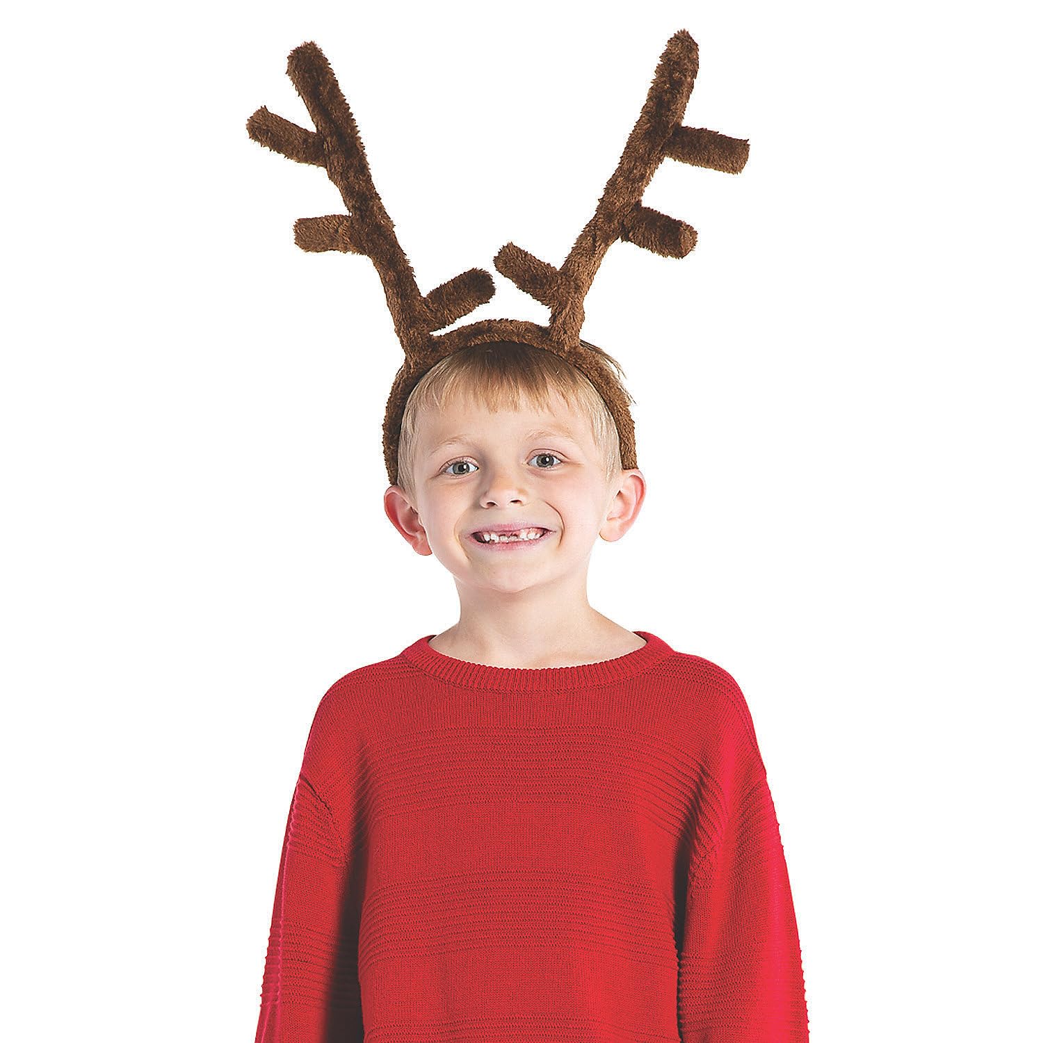 144 Pc. Bulk Plush Reindeer Antler Headbands for Christmas Party Favors, Costume Accessories & Holiday Events – Fun Express Wholesale Apparel