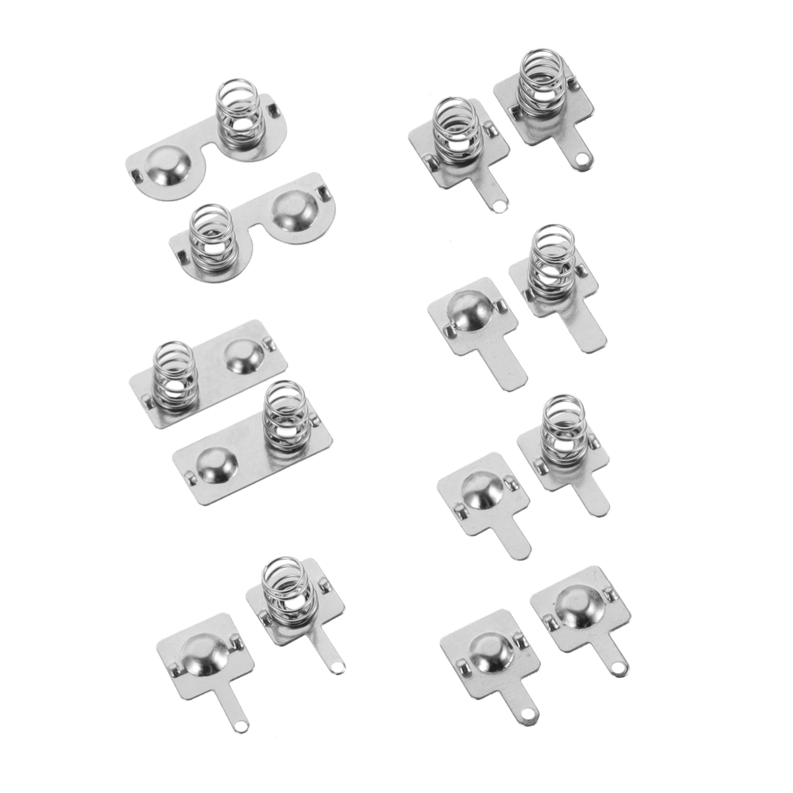 Gatuida 4 Sets Battery Spring - Durable Metal Battery Plate Contacts for AA AAA C D 9V Batteries - Perfect for Flashlights, Toys, Remote Controls & Electronic Devices