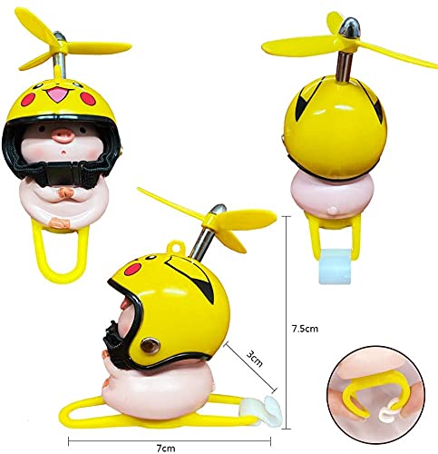 Cute Pink Pig Ceramic Bamboo Copter Headgear - Bicycle, Motorcycle, Car Center Console Decoration for Kids & Adults - Perfect for Home, Office, and Vehicle Interior Styling