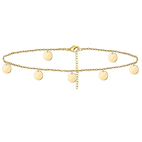 Trendy Adjustable Gold Ankle Bracelets for Women - Elegant Charm Anklet Jewelry Gift for Beach, Vacation & Everyday Wear