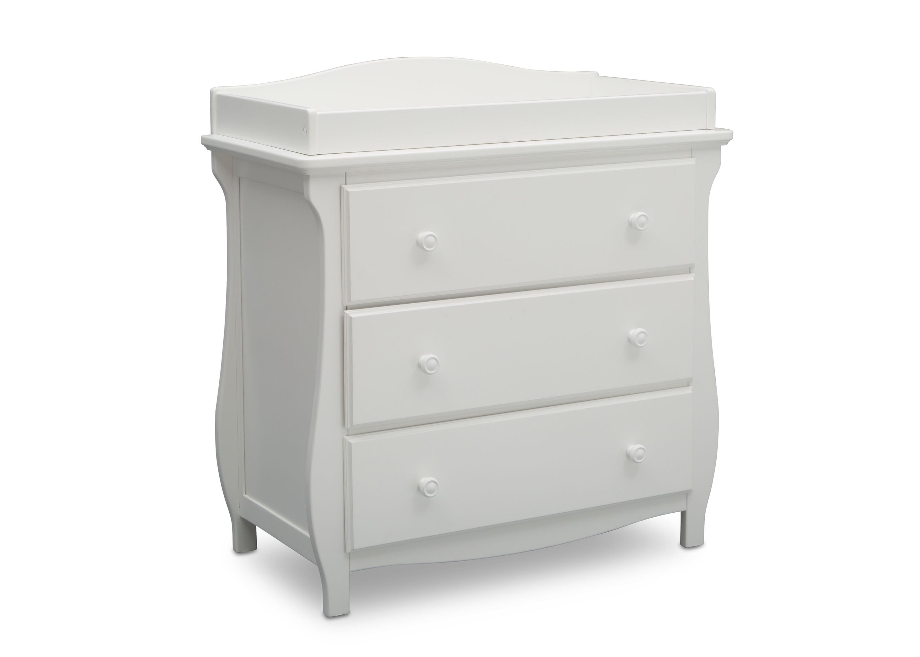 Lancaster 3 Drawer Dresser with Changing Table Top & Secure Interlocking Drawers - Perfect Nursery Storage Solution for Baby Clothes, Diapers & Essentials