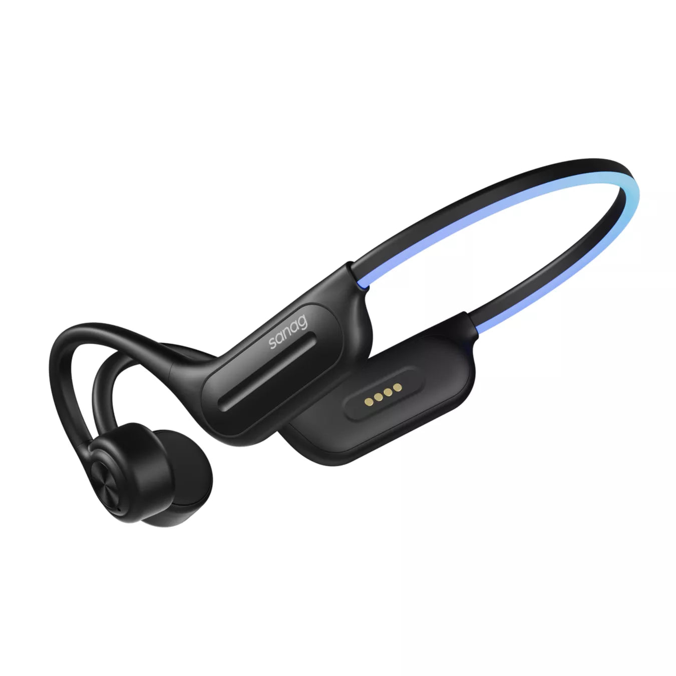 Sanag B91S Pro RunPower Open Ear Swimming Bone Conduction Headphones - Wireless Bluetooth Sport Headset for Running, Cycling & Water Activities - IPX8 Waterproof & Sweatproof for Pool, Beach & Gym Workouts