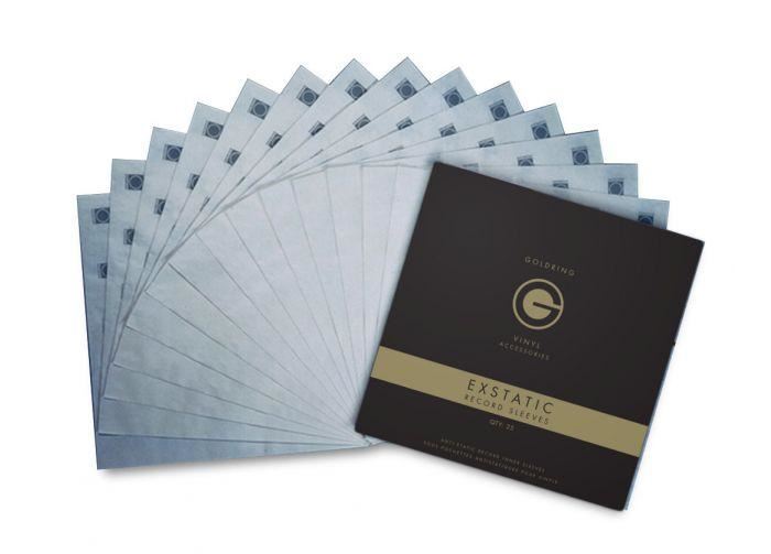 Premium Goldring Exstatic Record Sleeves - 25 Pack | Archival-Quality Vinyl LP Protection | Perfect for DJs, Collectors & Music Enthusiasts
