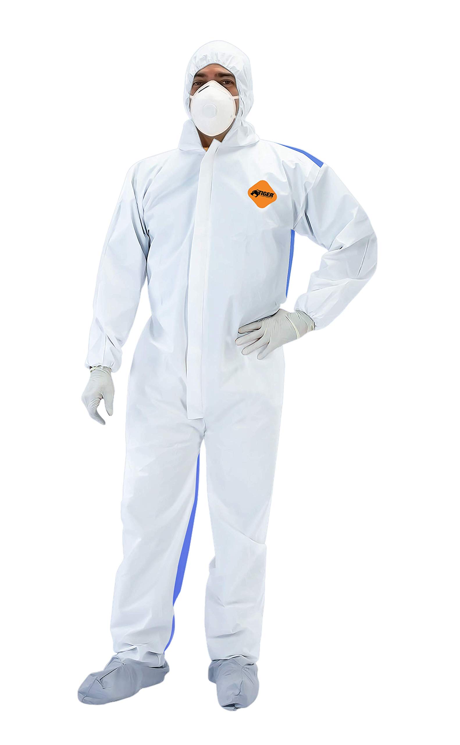 Heavy Duty Disposable Coveralls for Men - Breathable & Comfortable Work Coveralls for Painting, Construction & Agriculture - 2XL Size, Case of 25 - Perfect for Industrial Work, Farm Labor & DIY Projects