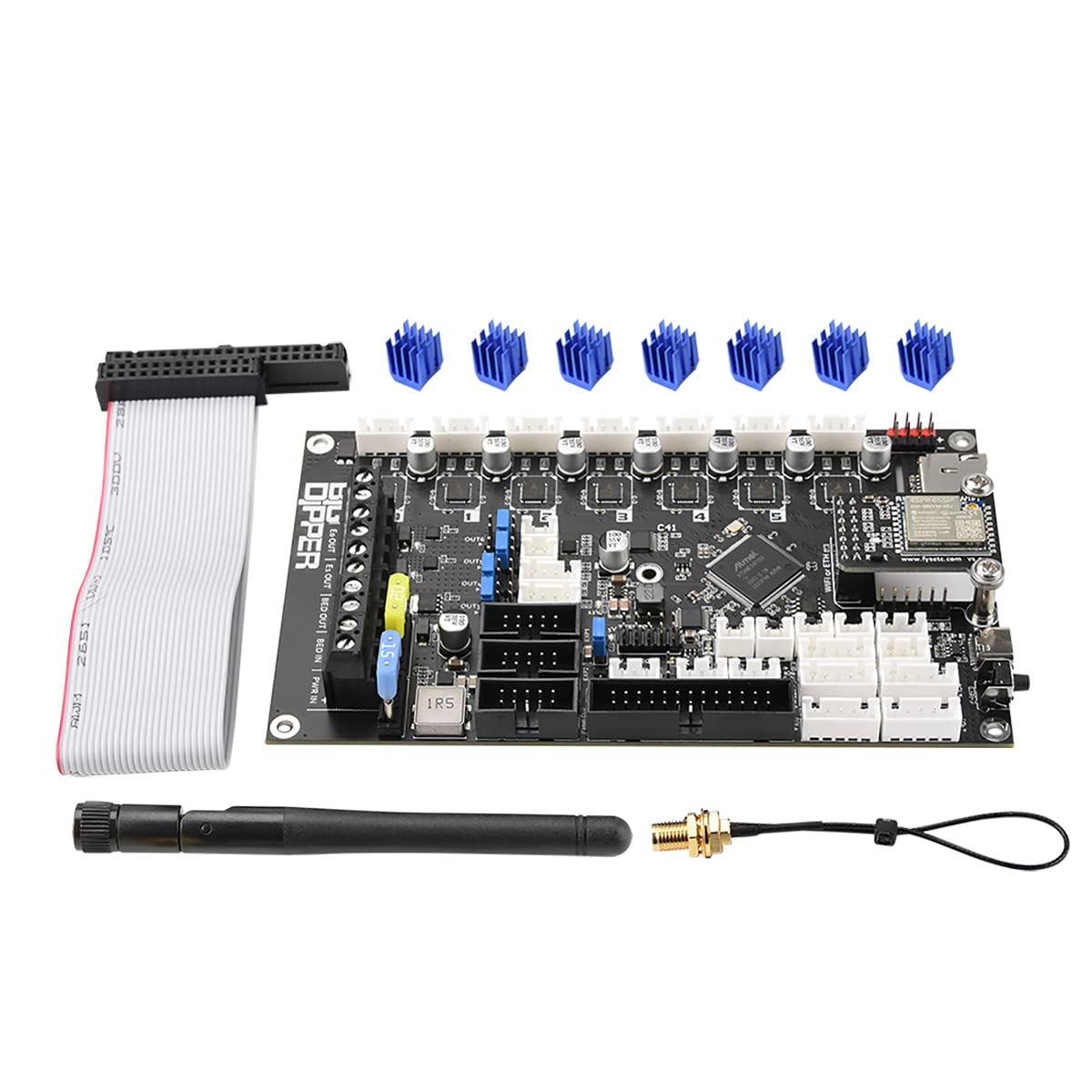 FYSETC Vorn 2.4 3D Printer Motherboard - Silent Control Board Upgrade with TMC2209 Stepper Drivers, WiFi & Mini 5+ for Voron V2.4/V0.1 - Perfect for DIY 3D Printing & CNC Machine Projects