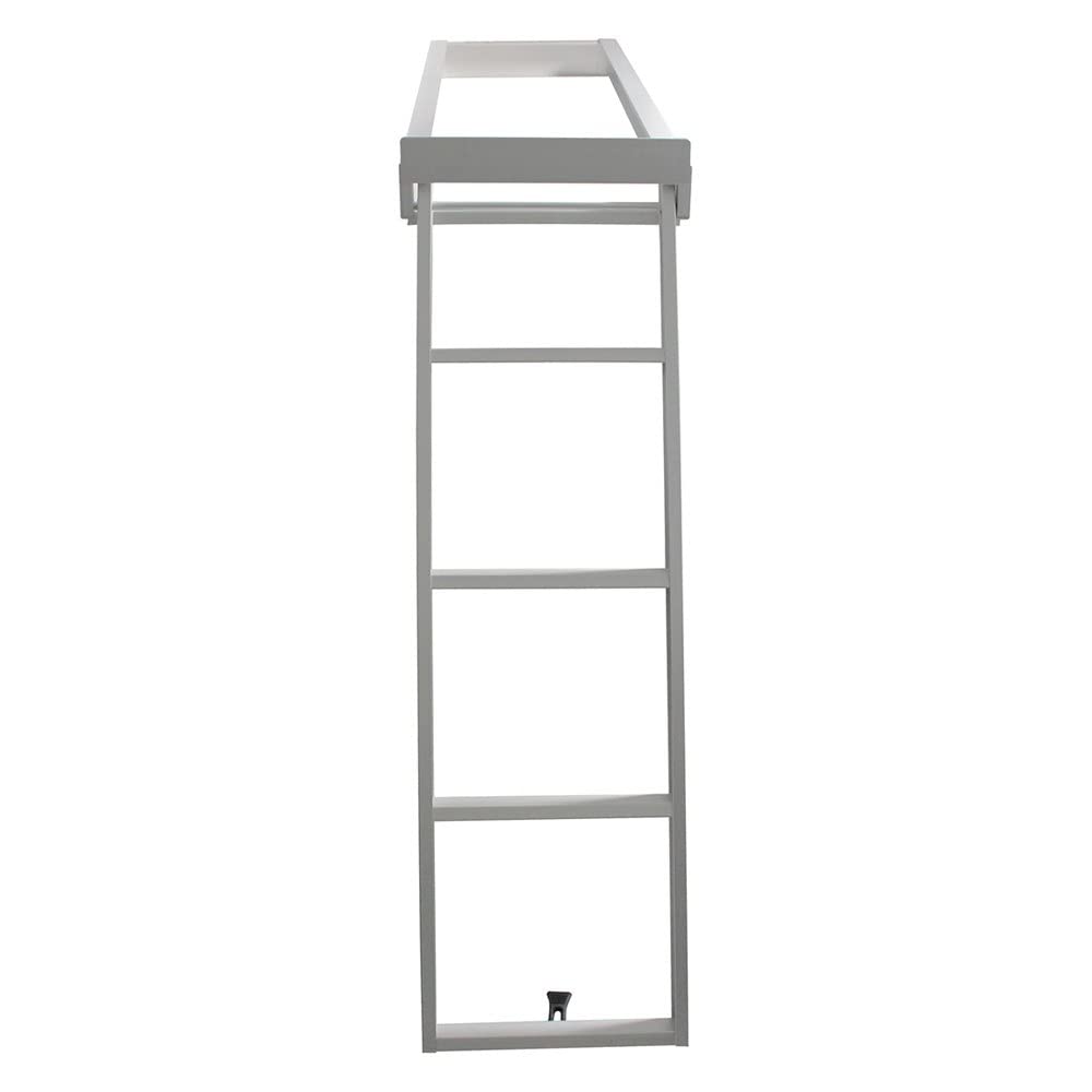 Extreme Max 3005.3434 4-Step Undermount Pontoon Boat Ladder - Heavy Duty Marine Grade Aluminum - Perfect for Swimming, Boarding & Water Sports