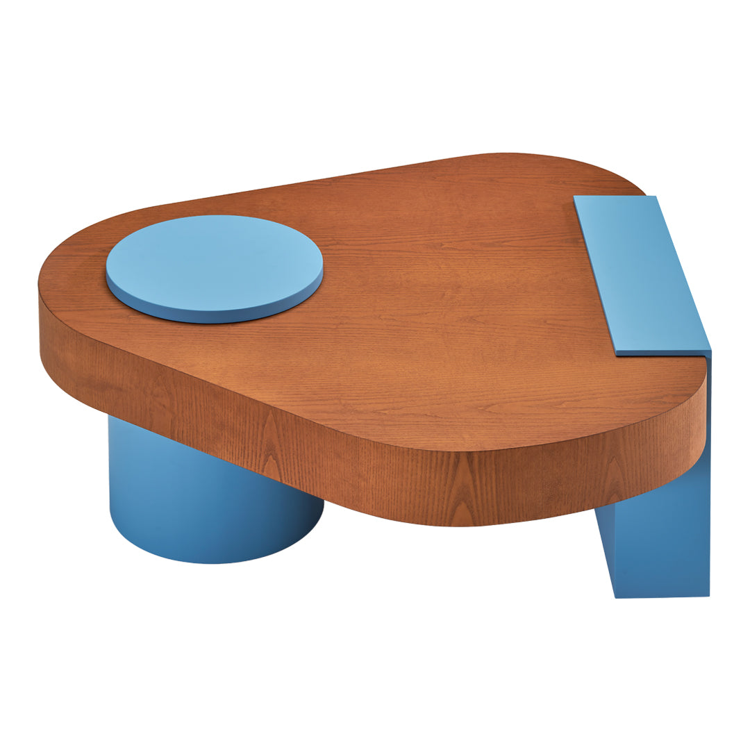 Modern Ash Wood Coffee Table - Minimalist Living Room Furniture for Small Spaces | Perfect for Apartments, Condos & Cozy Homes