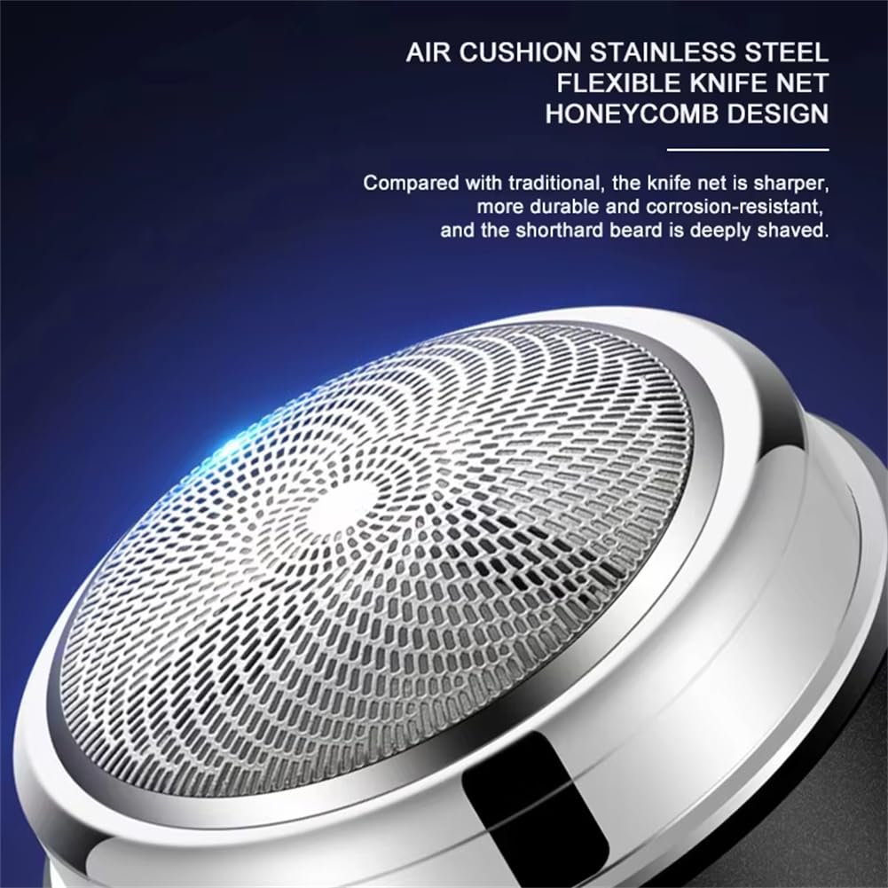 Enspiracle Mini Electric Shaver - Portable USB Rechargeable Wet/Dry Shaver for Men & Women | Travel-Friendly Pocket Size | Washable Unisex Razor for Face & Body | Perfect for Home, Gym & Business Trips (Black)