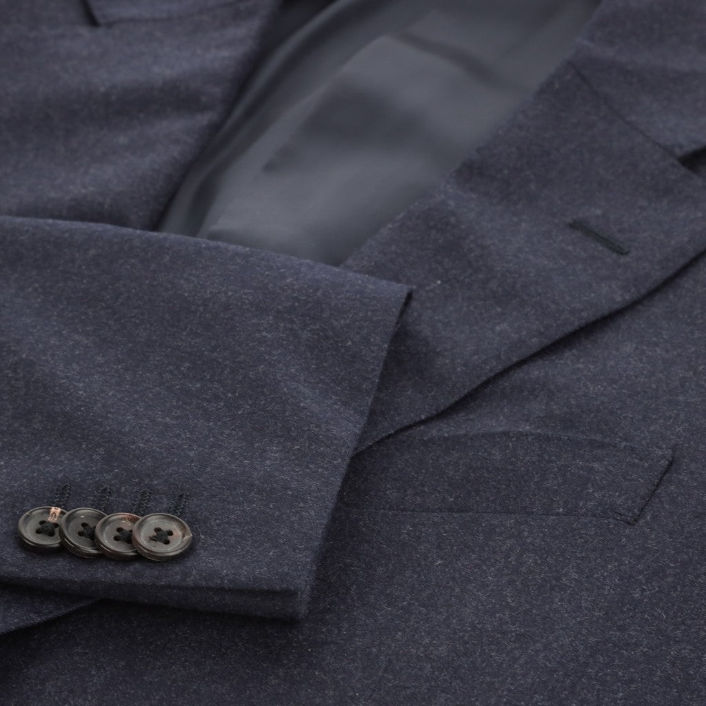 Corneliani Flannel Leader Suit - Mid Blue Regular Fit | Premium Men's Business Attire for Office & Formal Events