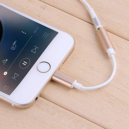 Apple MFi Certified Lightning to 3.5mm Headphone Jack Adapter - Hi-Fi Digital Audio Connector for iPhone 12/11 Pro/XS/XR/X/8/7/SE, iPad Pro/Mini - Works with iOS 10+ - Perfect for Music, Gaming & Hands-Free Calls