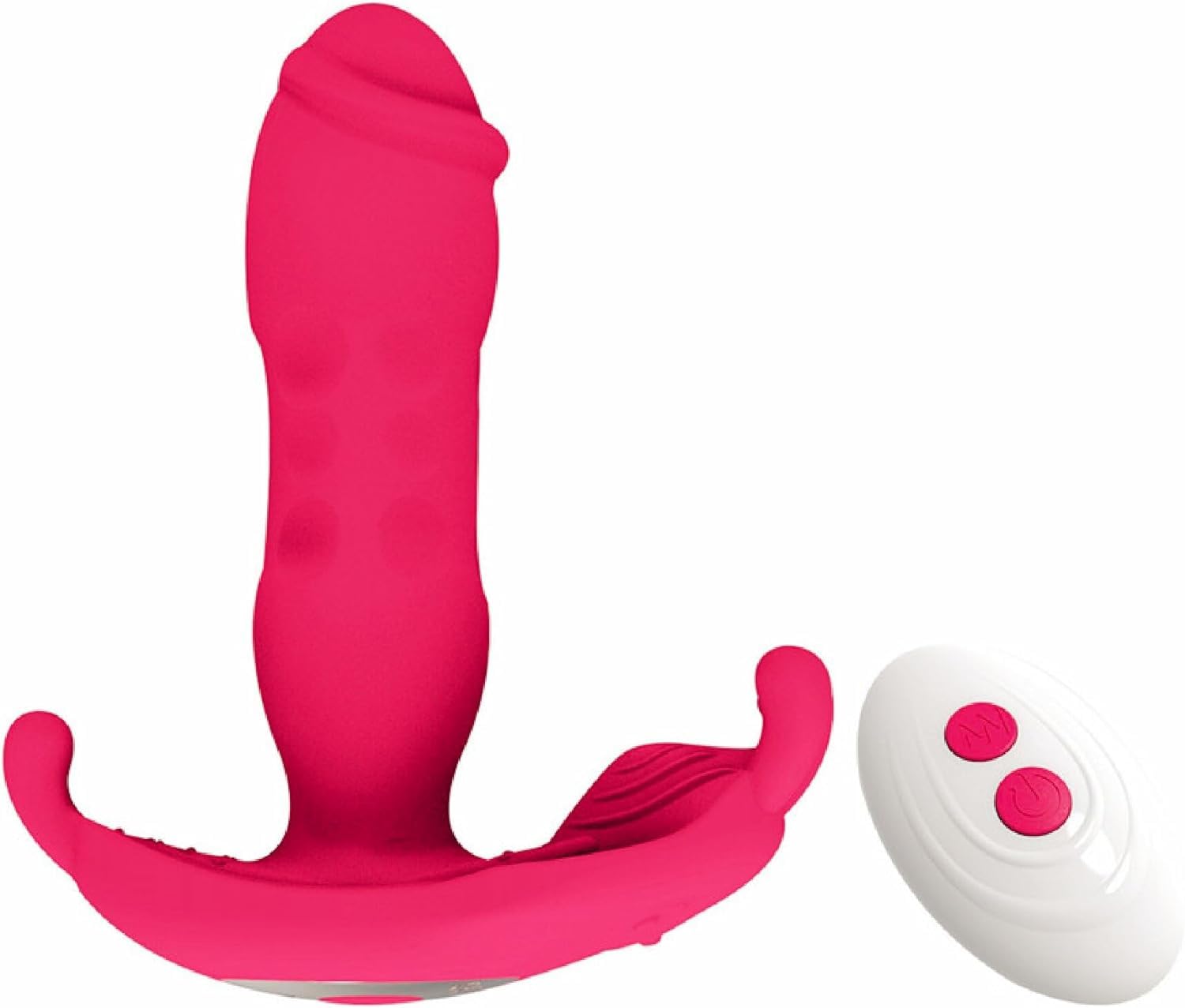 Butterfly Thrusting Dildo - Remote Control Vibrator for Women & Couples, G-Spot & Clitoral Stimulator - Adult Sex Toy for Solo Play & Couples Intimacy