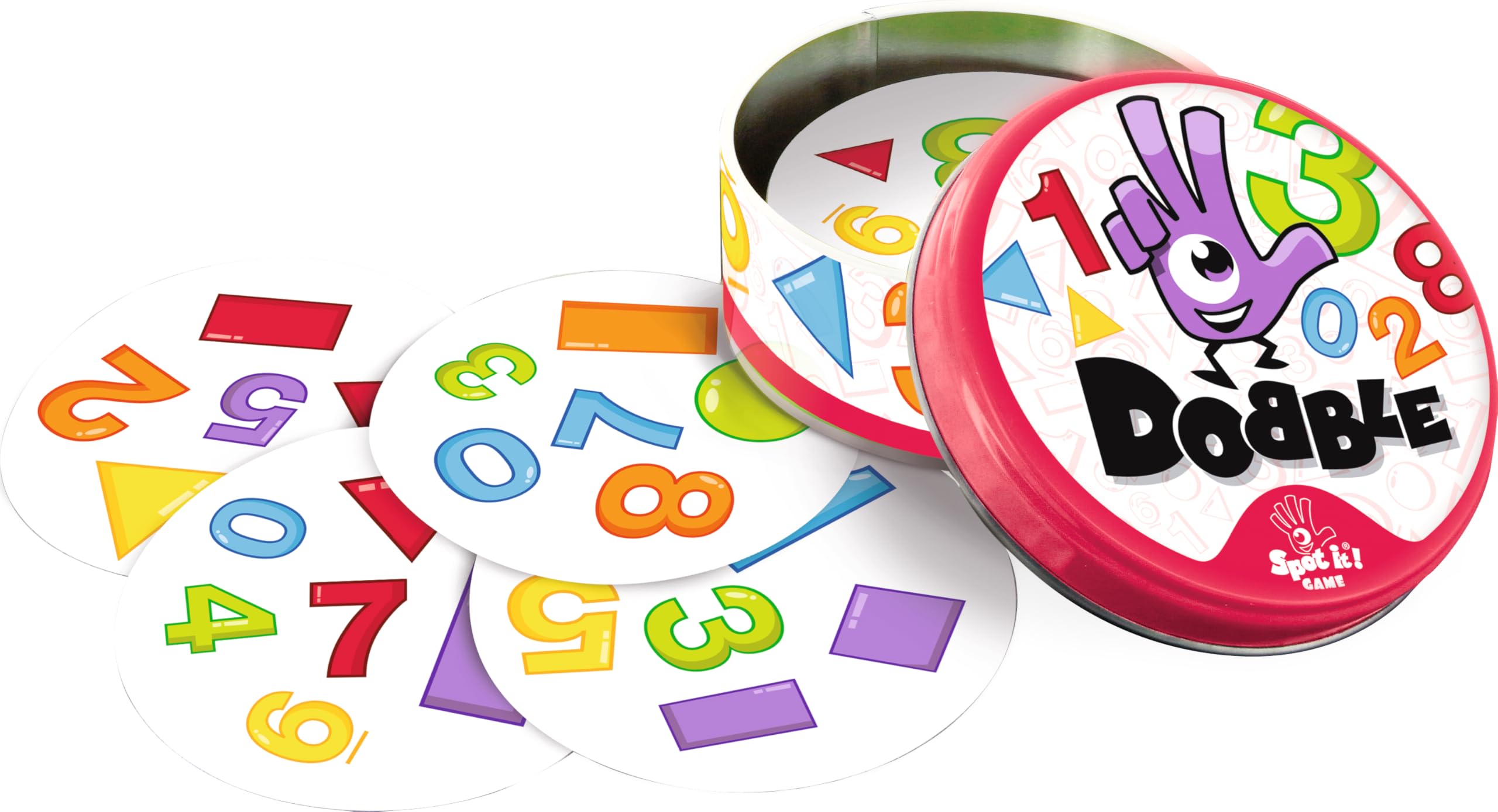 Spot It! 123 Blister Eco Card Game - Pack of 30 Cards with Rulebook for Kids Ages 3+ | Fun Number Learning & Matching Game for Preschoolers, Family Game Night & Classroom Activities