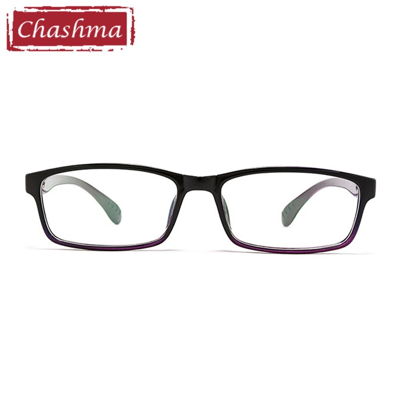 Stylish TR90 Resin & Titanium Full Rim Rectangle Eyeglasses for Men - Lightweight & Durable Frame 2300 - Perfect for Work, Reading & Everyday Wear