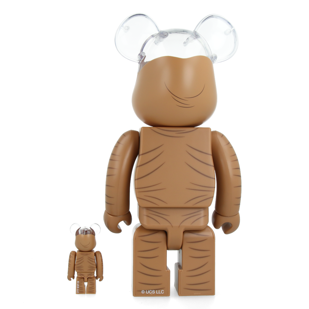 400% + 100% Bearbrick E.T. Collectible Figure - Limited Edition Vinyl Art Toy for Display & Gifting - Perfect for Home Decor, Office Display, and Anime Collections