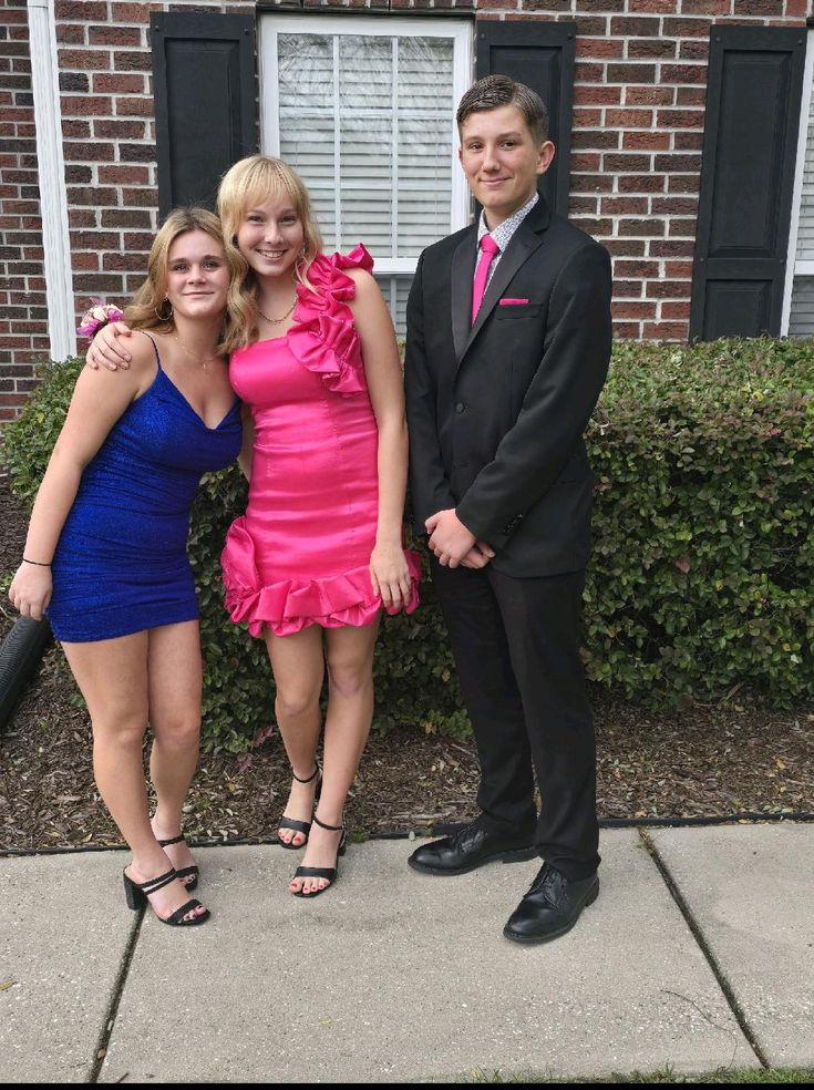 Hot Pink Satin Short Prom Dress for Homecoming - Sexy Party Cocktail Dress J4879 | Perfect for Prom Night, Homecoming Dance, Formal Events & Special Occasions