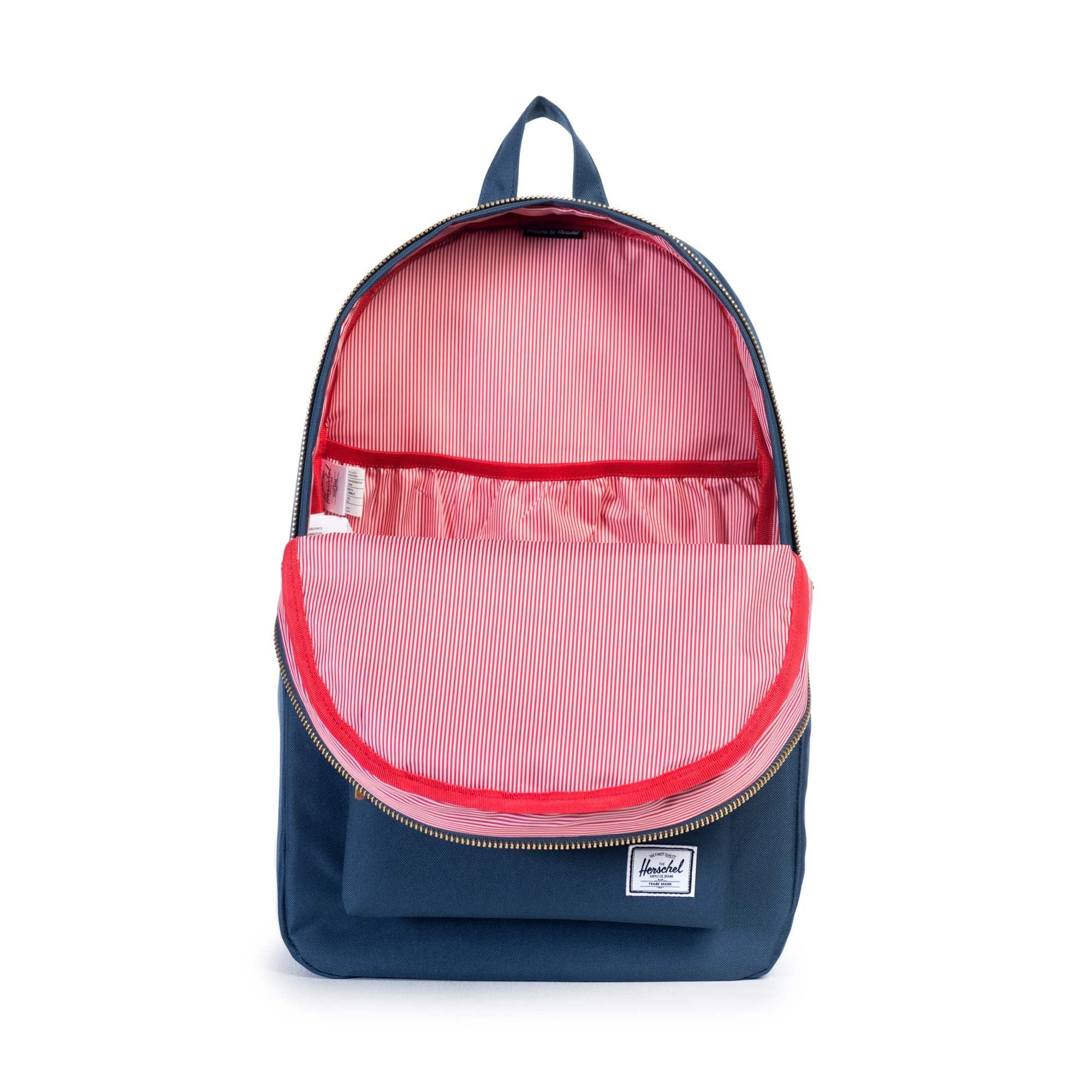 Herschel Settlement Backpack - Water-Resistant Laptop Backpack for Men & Women, Navy Blue - Perfect for Work, School, Travel & Daily Commute