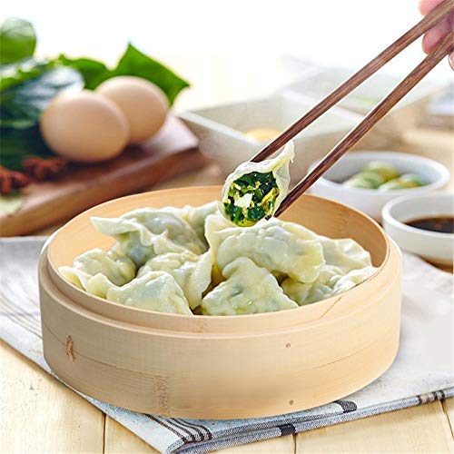 Premium Bamboo Steamer Set - 30cm for Fish, Rice, Vegetables & Snacks | Natural Cooking Basket with Lid | Healthy Asian Kitchen Cookware | Perfect for Dim Sum, Sushi & Meal Prep