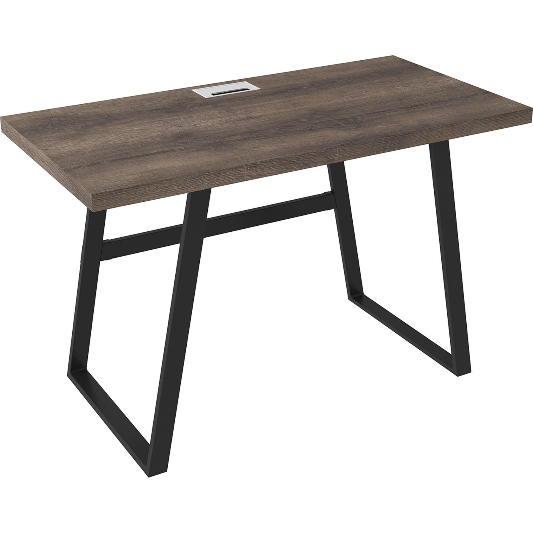 Arlenbry Modern Office Desk - Gray Computer Workstation with Sturdy Metal Frame | Perfect for Home Office, Study Room & Small Spaces