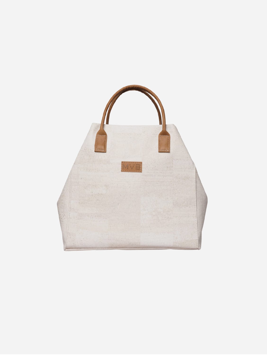 Eco-Friendly Vegan Cork Tote Bag - White | Stylish Reusable Shopping Bag for Groceries, Beach & Work