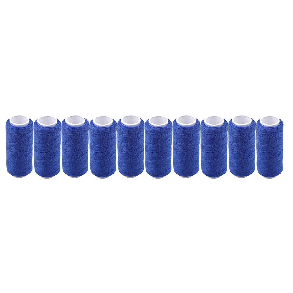 10PCS Portable Sewing Thread Set - High-Quality Embroidery Thread for Handcrafts, DIY & Home Sewing (Royal Blue, Terylene) | Perfect for Quilting, Cross Stitch & Fabric Repair