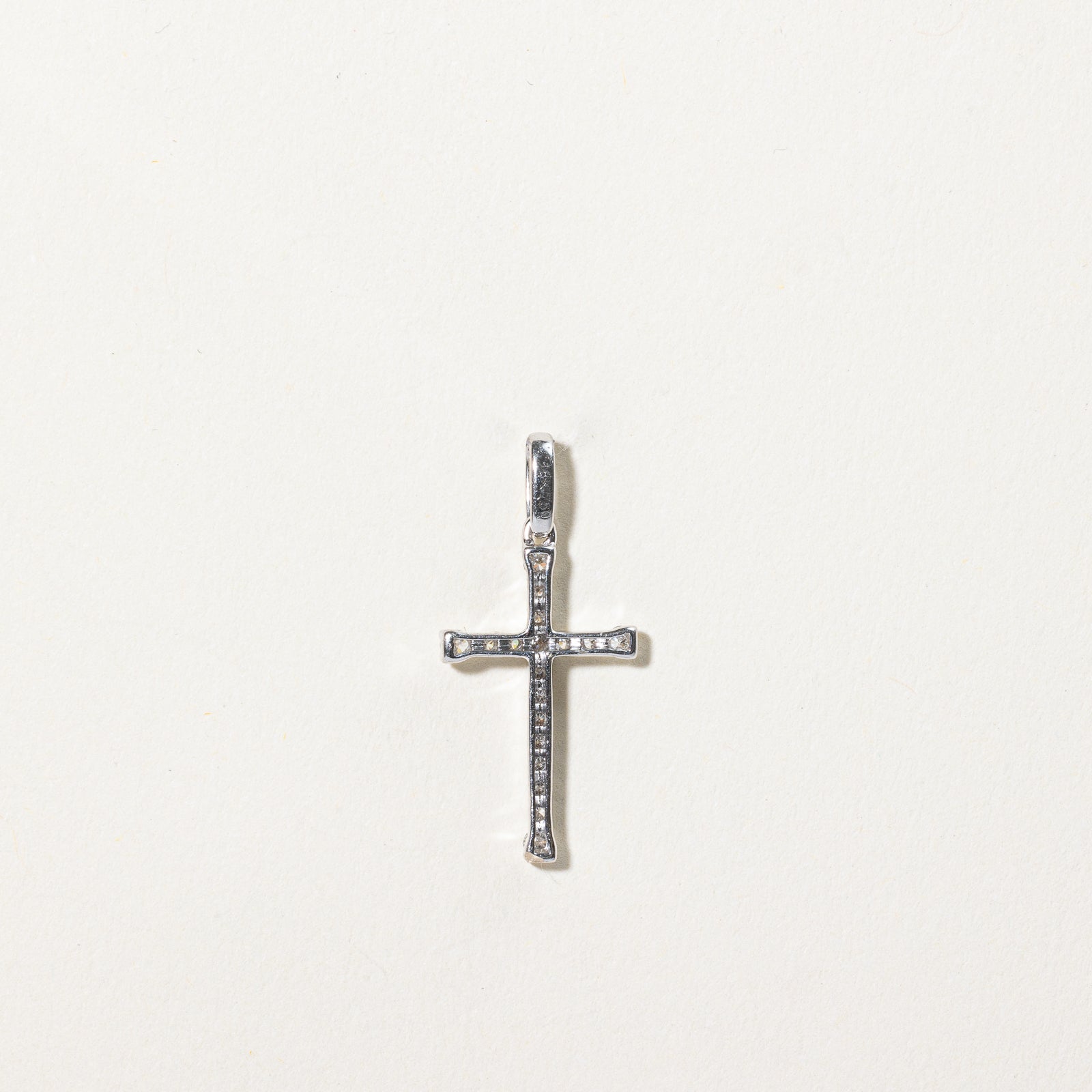 0.18ctw Diamond Cross Pendant Necklace for Women - Elegant 14K Gold Religious Jewelry Gift for Baptism, First Communion & Confirmation