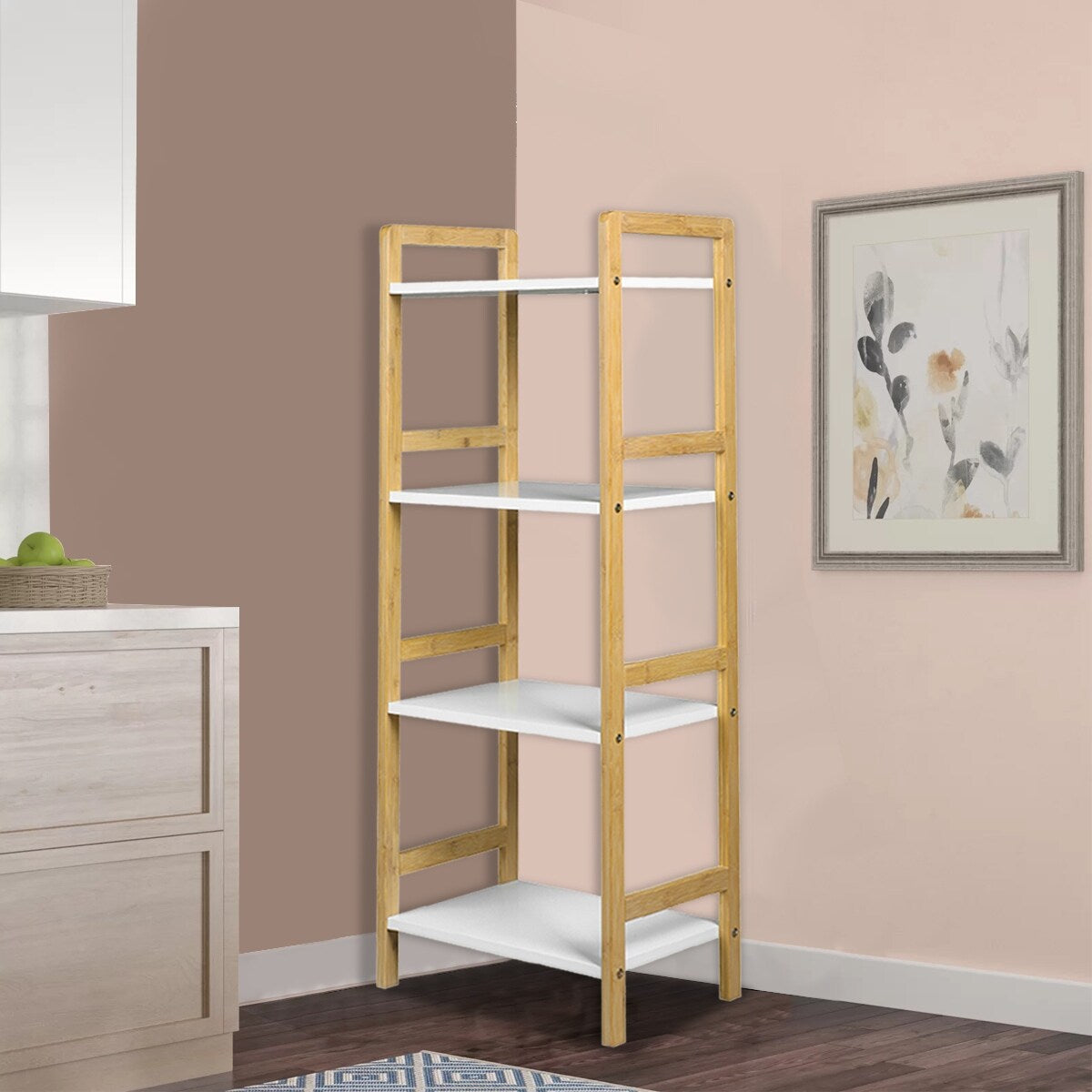 4-Tier Beige Storage Shelf Organizer - 11.81
