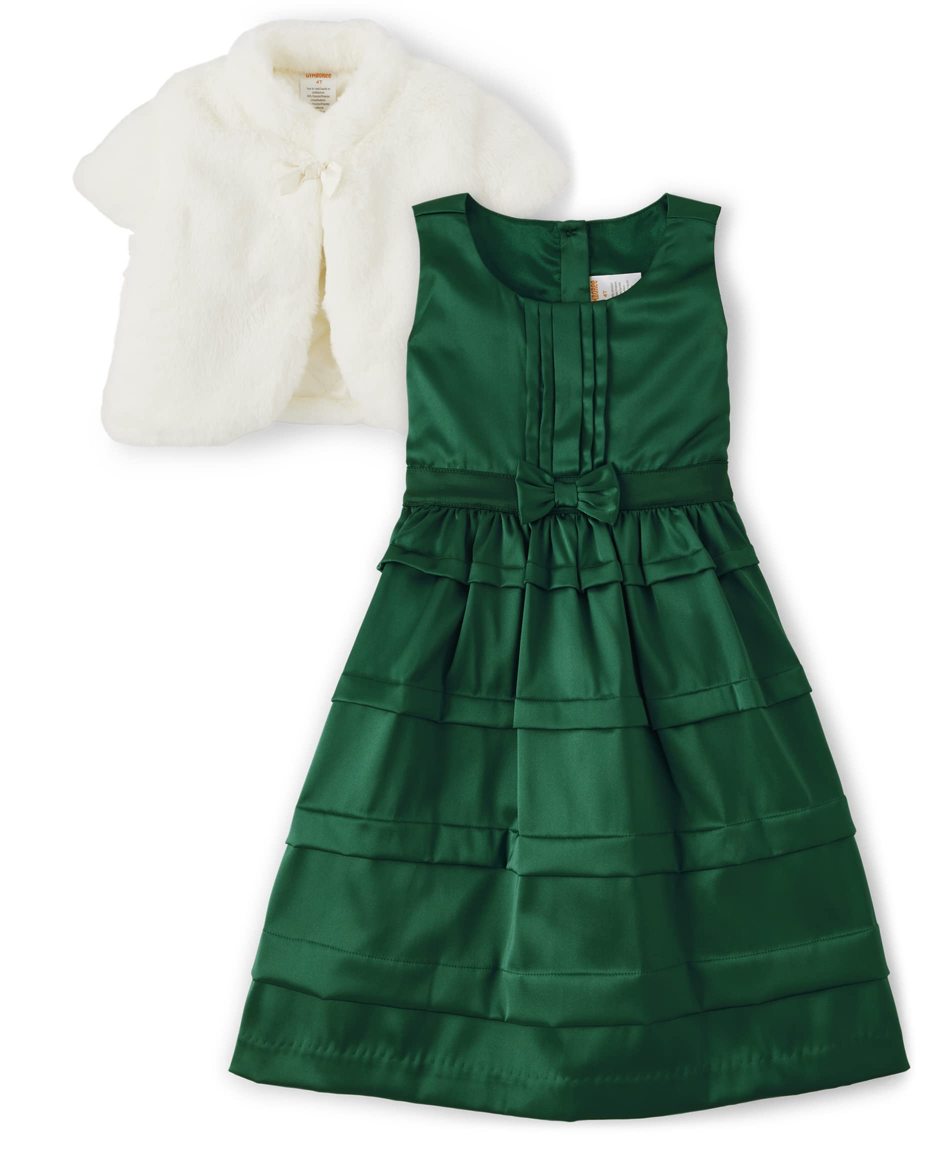 Gymboree Girls Dress and Cardigan Set - Toddler Matching Outfit for Special Occasions & Family Photos