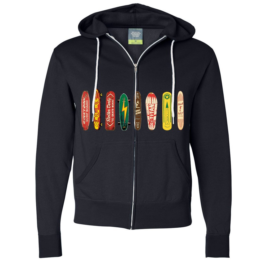 Dolphin Shirt Co Skateboard Wrap Zip-Up Hoodie - Stylish & Comfortable Men's Pullover for Skateboarding, Streetwear & Casual Outfits