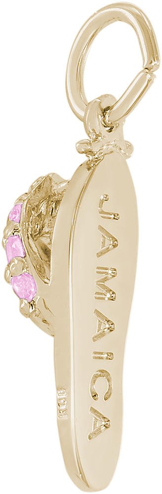 Rembrandt Jamaica Sandal with Pink Synthetic Crystals Charm - Stylish Women's Fashion Sandals for Beach, Party & Summer Outfits