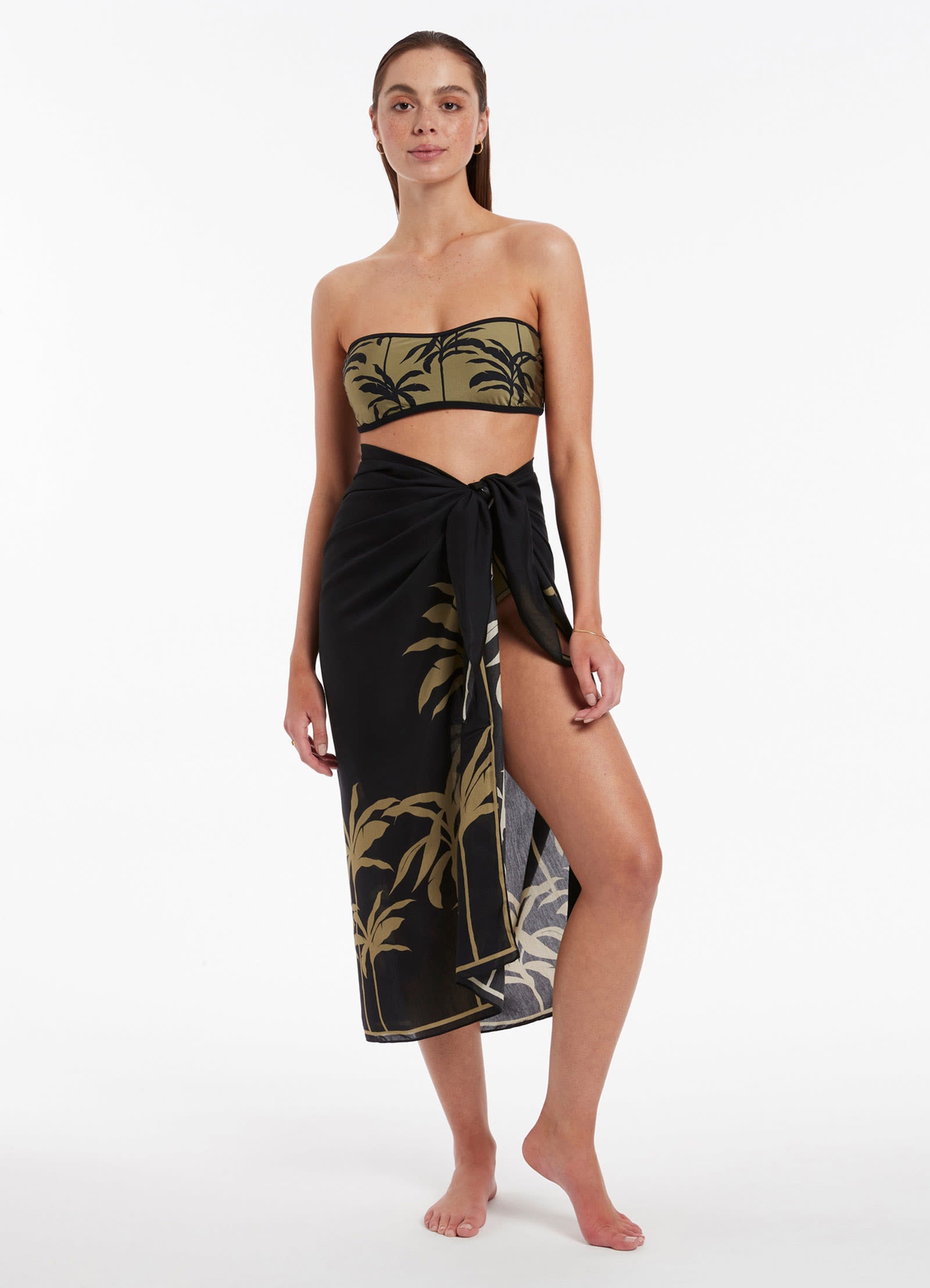 Premium Olive Green Sarong Wrap - Soft & Lightweight Beach Cover-Up for Women - Perfect for Pool, Beach, and Vacation Wear